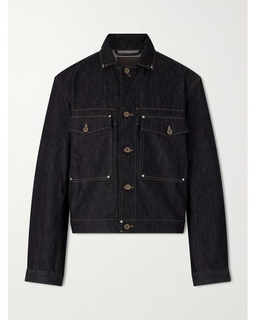 Lemaire Blue Denim Trucker Jacket for men