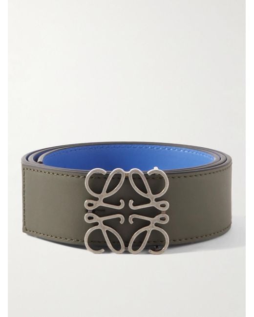 Loewe Blue 4Cm Reversible Leather Belt for men
