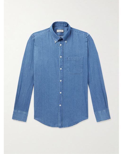Camicia di Canali in Blue da Uomo