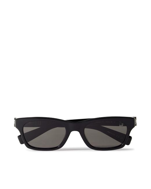 Dunhill Black Rectangular-frame Acetate Sunglasses for men