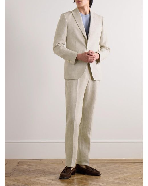 Favourbrook Natural Ebury Linen Suit Jacket for men