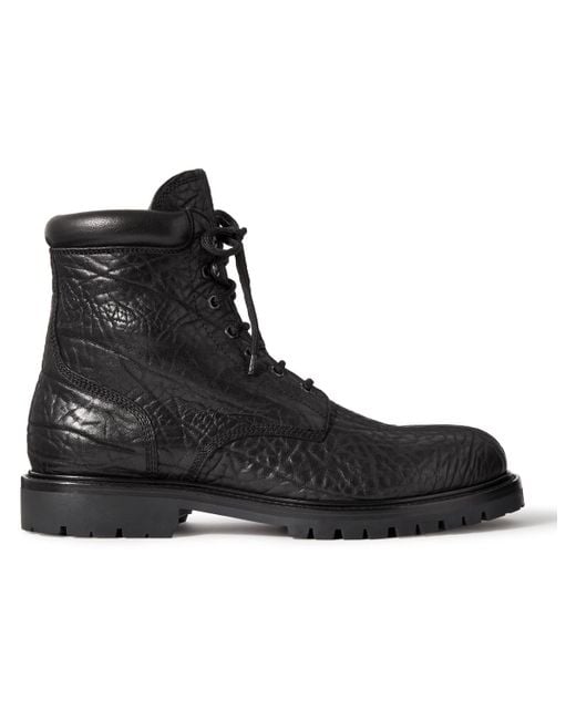 Officine Creative Black Boss Full-grain Leather Boots for men
