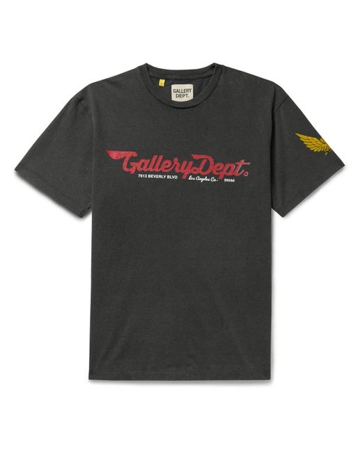 GALLERY DEPT. Mechanic Printed Cotton-jersey T-shirt in Black for Men ...