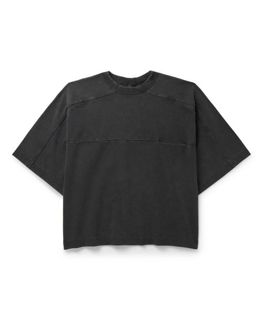 Entire studios Black Panelled Organic Cotton-jersey T-shirt for men