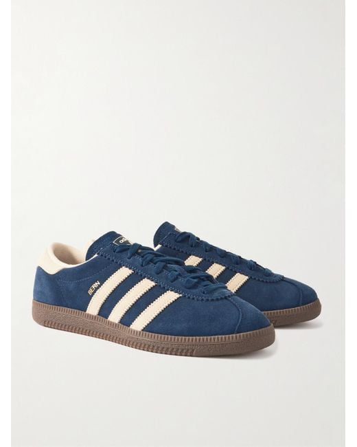 Adidas Originals Blue Bern W Suede Sneakers for men