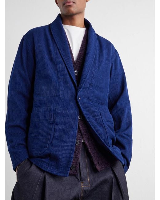 Blue Blue Japan Blue Sashiko-Cotton Blazer for men