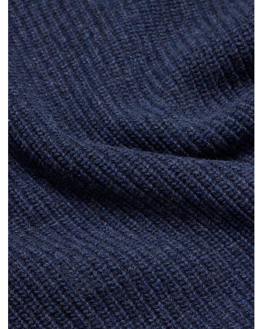 FRIZMWORKS Blue Patch Wool-Blend Sweater for men