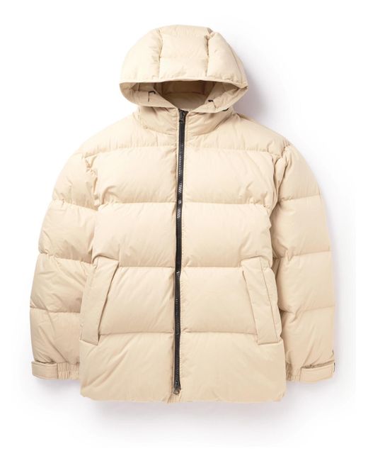 Dries Van Noten Natural Padded Quilted Cotton-shell Hooded Jacket for men