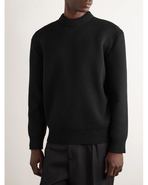 Bottega Veneta Black Round-Neck Knitwear for men
