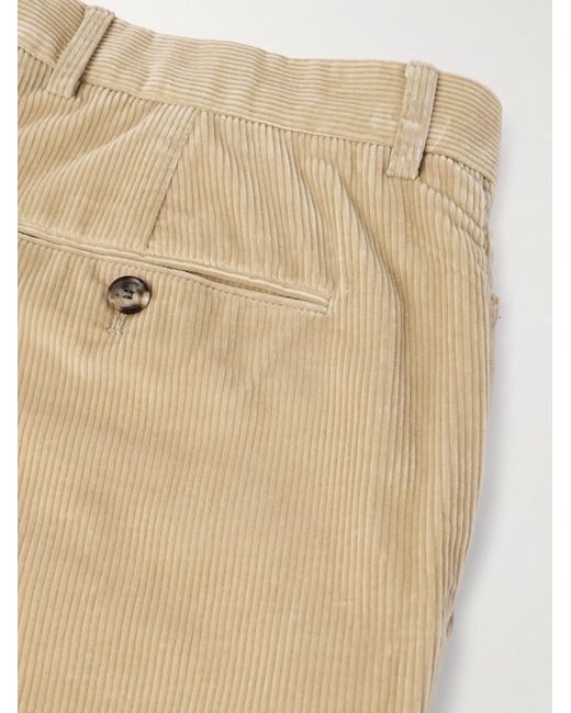 Loro Piana Natural Jarno Hamptons Straight-Leg Cotton-Corduroy Trousers for men