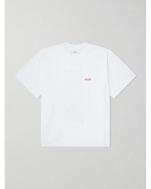 CHERRY LA White Logo-Print Cotton-Jersey T-Shirt for men