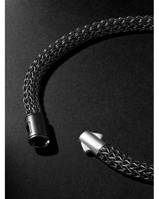 John Hardy Black Icon Rhodium-plated Sterling Silver Bracelet for men