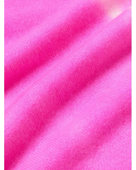 The Elder Statesman Spiral City Tranquility Pullover aus Kaschmir mit Batikmuster in Pink für Herren