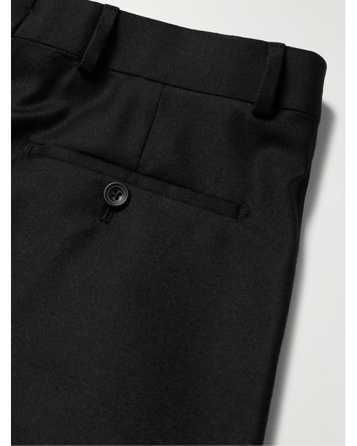 Kingsman Schmal und gerade geschnittene Anzughose aus einer Woll-Kaschmirmischung in Black für Herren