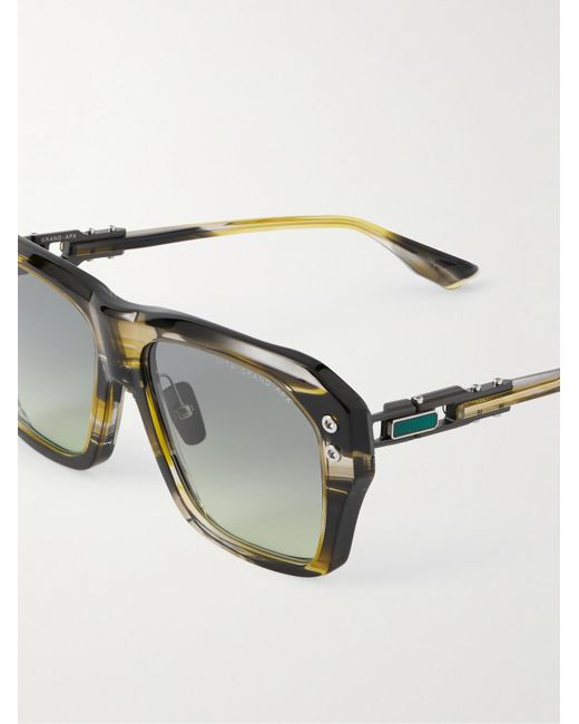 Dita Eyewear Black Grand-Apx D-Frame Acetate Sunglasses for men