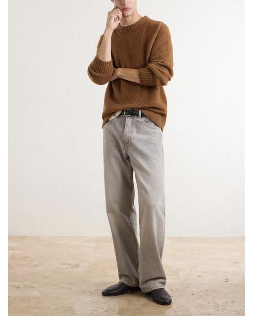 Piacenza 1733 Brown Virgin Wool Sweater for men