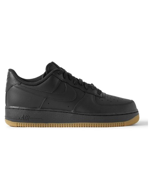 Nike Air Force 1 '07 Leather Sneakers in Black for Men | Lyst