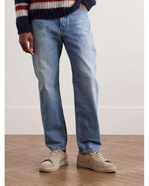 Mr P. Natural Perforated Suede Sneakers for men