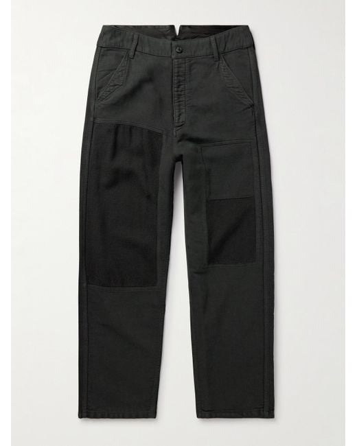 Visvim Pastoral gerade geschnittene Hose aus Moleskin aus einer Mischung aus Wolle in Black für Herren