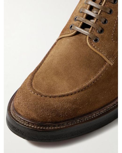 Officine Creative Brown Aston Crepe 004 Suede Boots for men