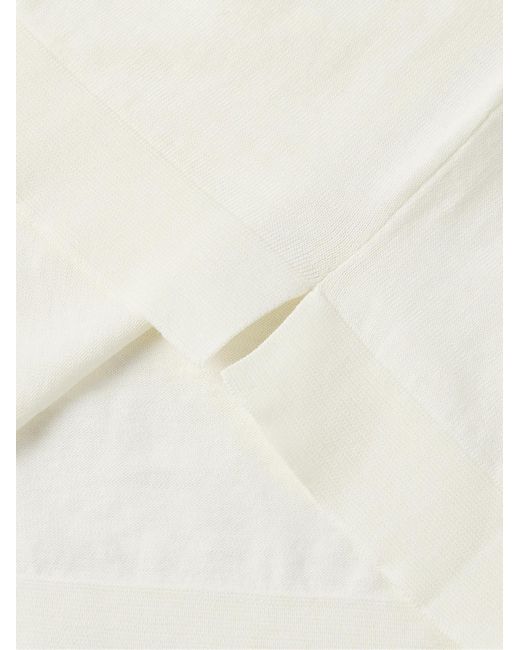 De Petrillo White Cotton T-shirt for men