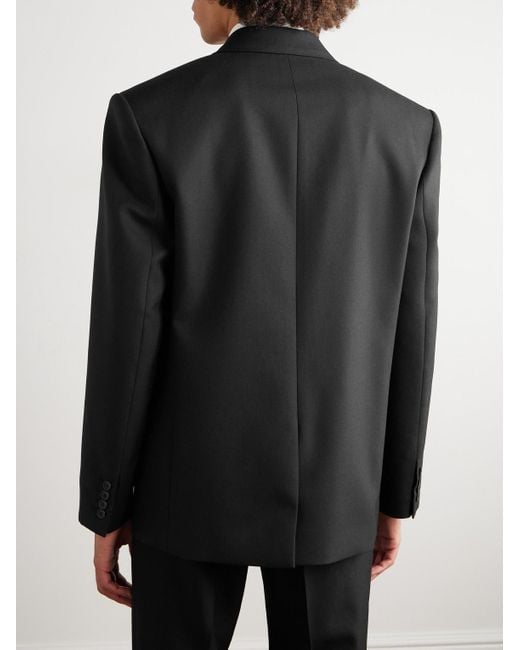 Saint Laurent Black Wool-gabardine Blazer for men