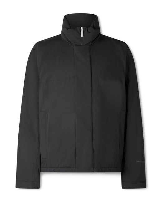 Laminar Black Padded Shell Hooded Jacket for men