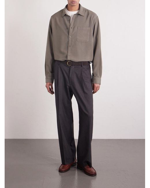 NN07 Brown Deon 5027 Lenzing Ecovero-Blend Shirt for men