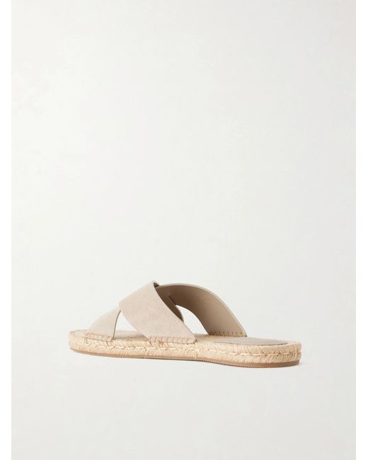 Zegna Natural Suede Sandals for men