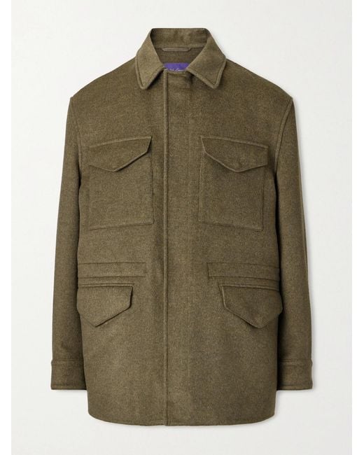 Ralph Lauren Green Ripley Wool And Cashmere-Blend Jacket for men