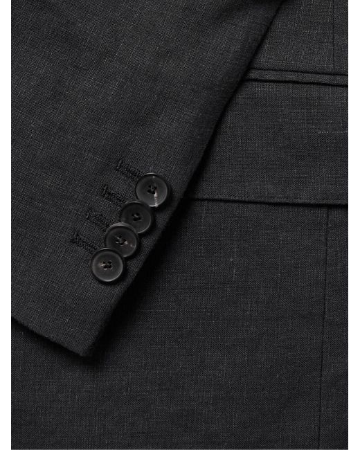 Mr P. Black Regular-Fit Linen Suit Jacket for men