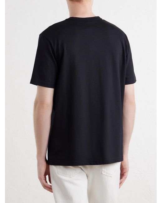 Gabriela Hearst Blue Bandeira Silk T-shirt for men