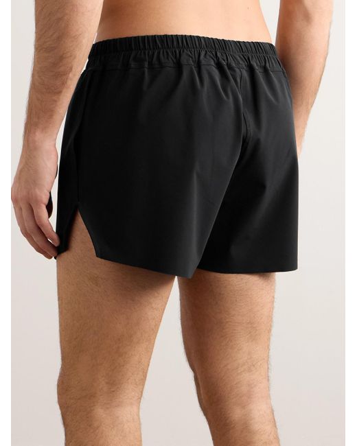 Rick Owens Black Straight-leg Short-length Swim Shorts for men