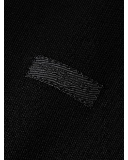Givenchy Black Cotton-Piqué Polo Shirt for men