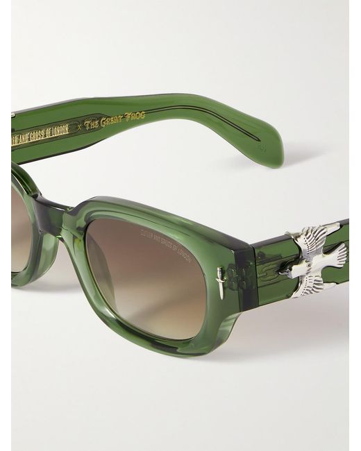 Cutler & Gross Green The Great Frog The Dagger D-Frame Acetate Sunglasses for men