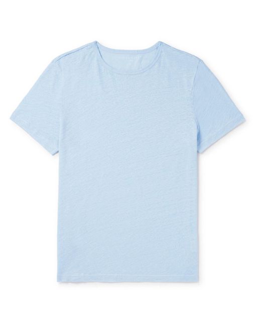 Derek Rose Blue Jordan 2 Linen-jersey T-shirt for men