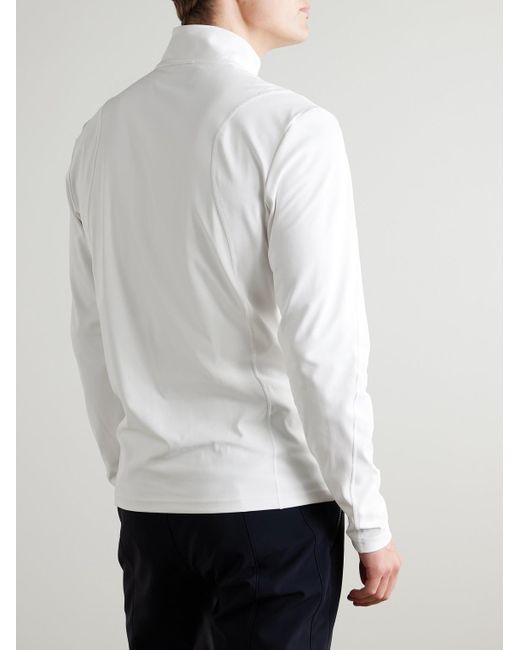 Bogner White Harry1 Quarter-zip Stretch-jersey Baselayer for men