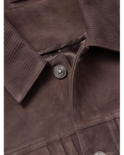 Mr P. Brown Suede Jacket for men