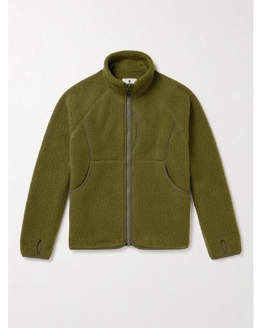 Snow Peak Green Thermal Boa Polartec® Fleece Jacket for men