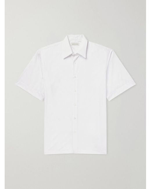 Dries Van Noten White Cassidye Cotton-poplin Shirt for men