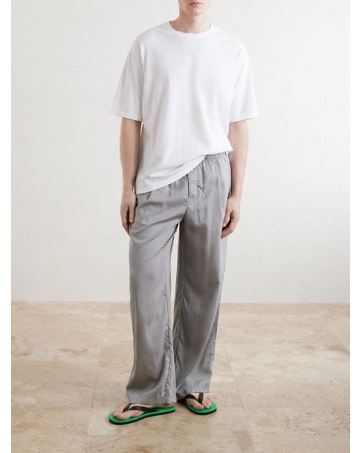 Auralee White Organic Cotton-Jersey T-Shirt for men