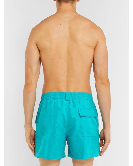 Loro Piana Blue Mid-length Swim Shorts for men
