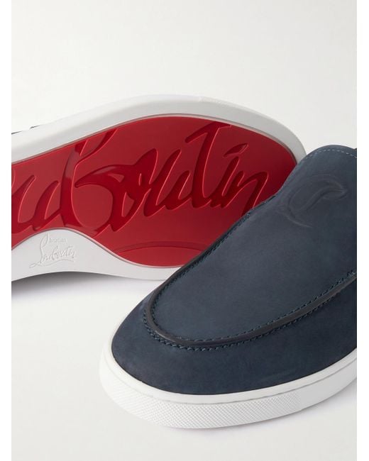 Mocassini di Christian Louboutin in Blue da Uomo