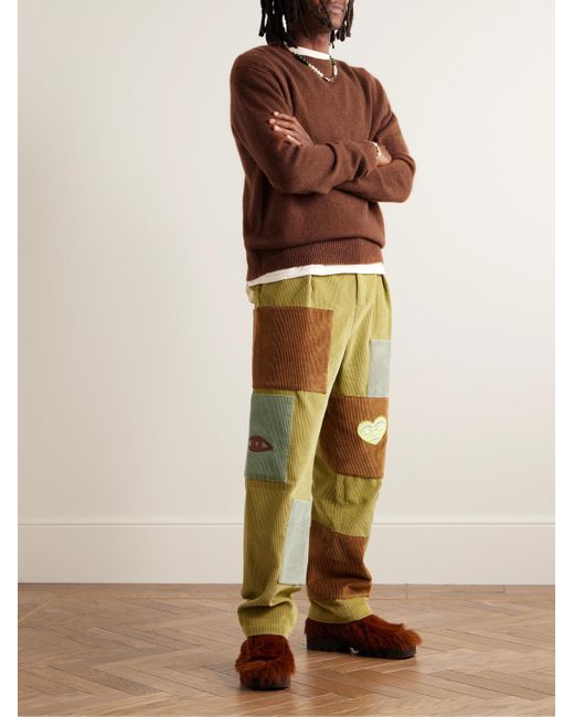 The Elder Statesman Brown Cashmere Sweater for men