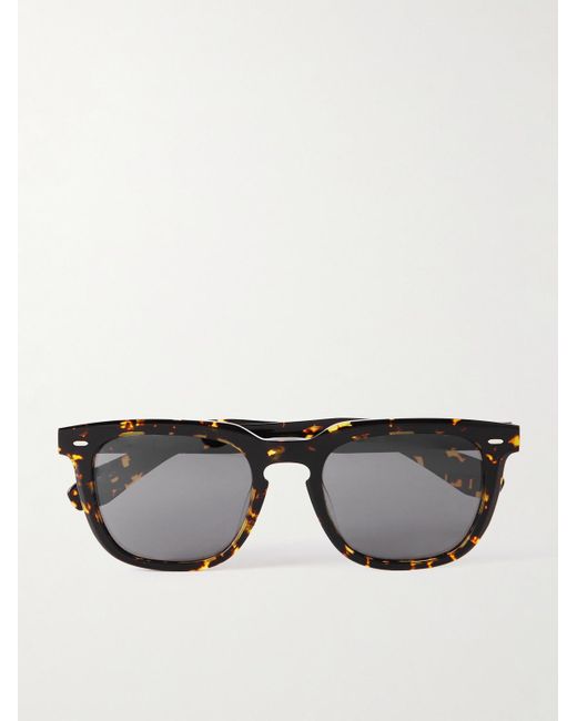 Oliver Peoples Black D-frame Tortoiseshell Acetate Sunglasses for men