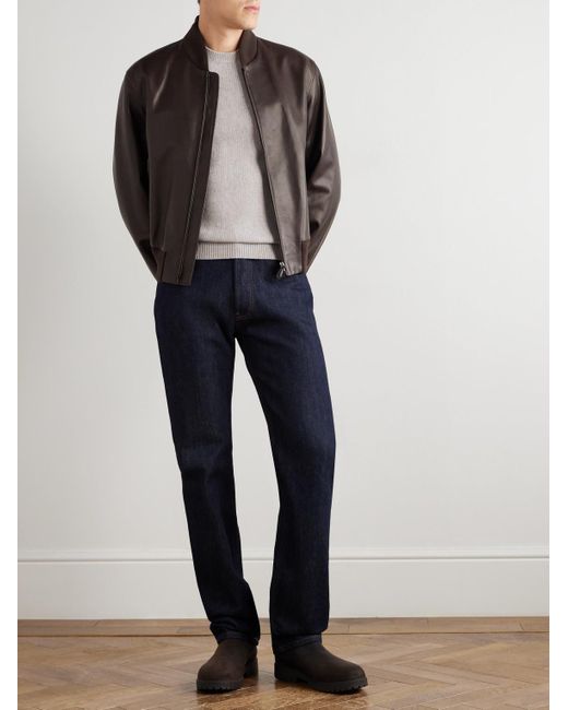Loro Piana White Fobello Cashmere Sweater for men