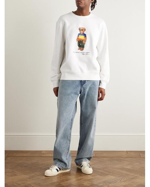 Felpa di Polo Ralph Lauren in White da Uomo