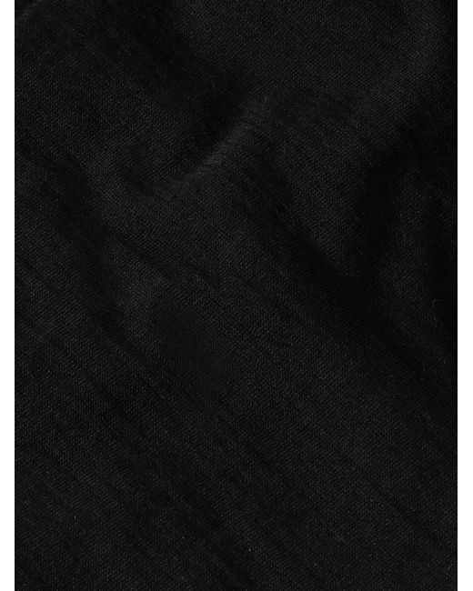 houdini Black Desoli Merino Wool Beanie for men
