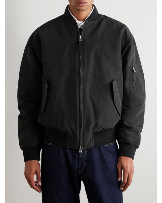 NN07 Black Atlas 8264 Shell Bomber Jacket for men