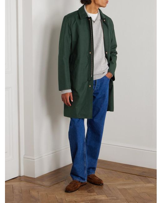 Private White V.c. Green Jack's Cotton-Shell Raincoat for men